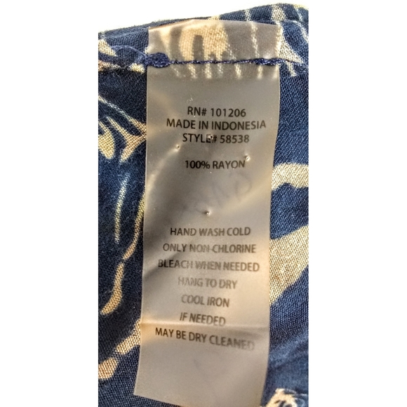 Soft Surroundings Blue/Brown Tunic Top Size 2x - Picture 3 of 4